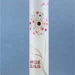 Motive Taufkerzen Vorlagen Genial Kommunionkerze „pusteblume Rot“