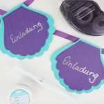 Muschel Einladungskarte Vorlage Neu Ideen Meerjungfrauen Geburtstag torte Und Einladung Deko Hus