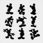 Muse Vorlagen Gratis Angenehm Mickey Mouse Disney Silhouettes Svg Png Dxf Eps Vector