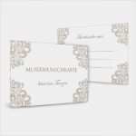 Musikwunschkarten Vorlage Luxus Musikwunschkarten Zur Hochzeit Mit Barockem Muster In