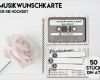 Musikwunschkarten Vorlage Wunderbar Einladungskarten 50 Musik Wunsch Karten Für Hochzeit