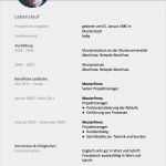 Muster Lebenslauf Vorlage Angenehm Lebenslauf Vorlage Meinebewerbung