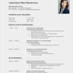 Muster Vorlage Lebenslauf Word Neu Tabellarischer Lebenslauf Vorlage Kostenlose Muster Zum
