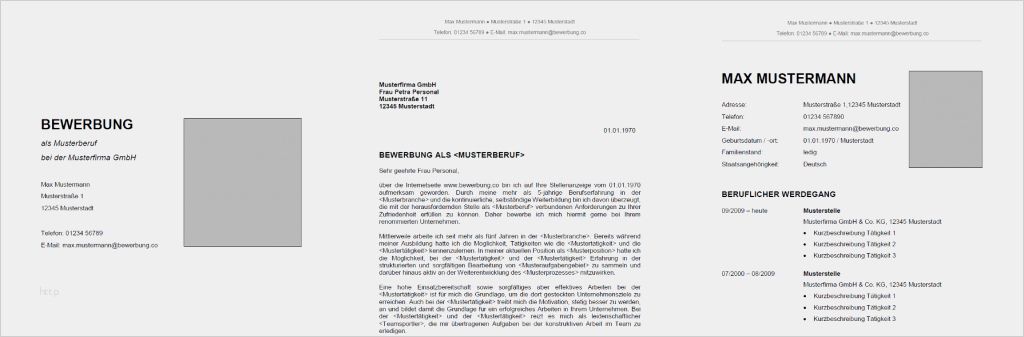 Musterbewerbung Vorlage Erstaunlich Bewerbung Kostenlose Muster & Vorlagen 2016