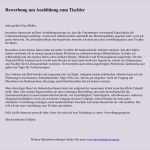 Musterbewerbung Vorlage Wunderbar Tischler Musterbewerbung Um Einen Ausbildungsplatz