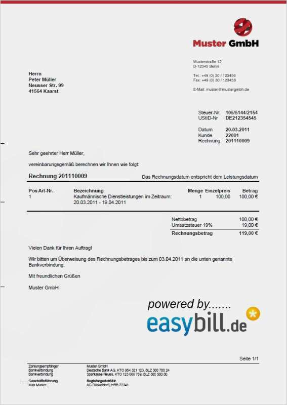 Musterrechnung Kleinunternehmer Word Vorlage Angenehm Easybill Linebuchhaltung