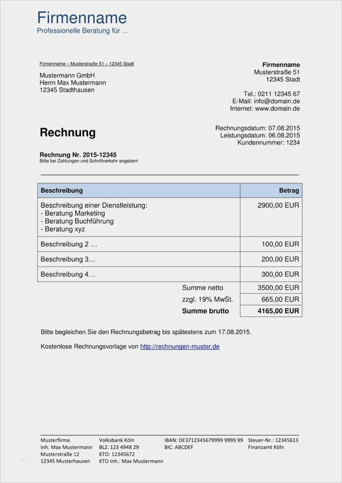 Musterrechnung Kleinunternehmer Word Vorlage Cool Rechnungsvorlagen Kostenlos Rechnungsvorlage Für Jeden