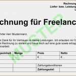 Musterrechnung Kleinunternehmer Word Vorlage Erstaunlich 10 Rechnung Schreiben Vorlage Freiberufler Vorlagen123