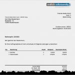 Musterrechnung Vorlage Erstaunlich Einrichten Einer Rechnungsvorlage