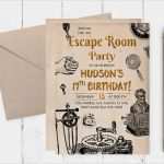 Mystery Shopping Fragebogen Vorlage Best Of Escape Room Invitations Escape Room Party Escape Room