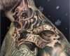 Nacken Tattoos Männer Vorlagen Cool Mann Oberkörper Und Hals Tätowiert Tattoo
