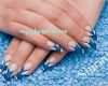 Nageldesign Vorlagen Beste Glitzerspitze Mit Malerei Nageldesign