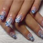 Nageldesign Vorlagen Bilder Wunderbar Blau Nageldesign