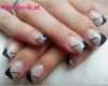 Nageldesign Vorlagen Luxus Black &amp; Silber Nageldesign