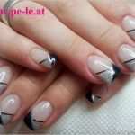 Nageldesign Vorlagen Luxus Black &amp; Silber Nageldesign