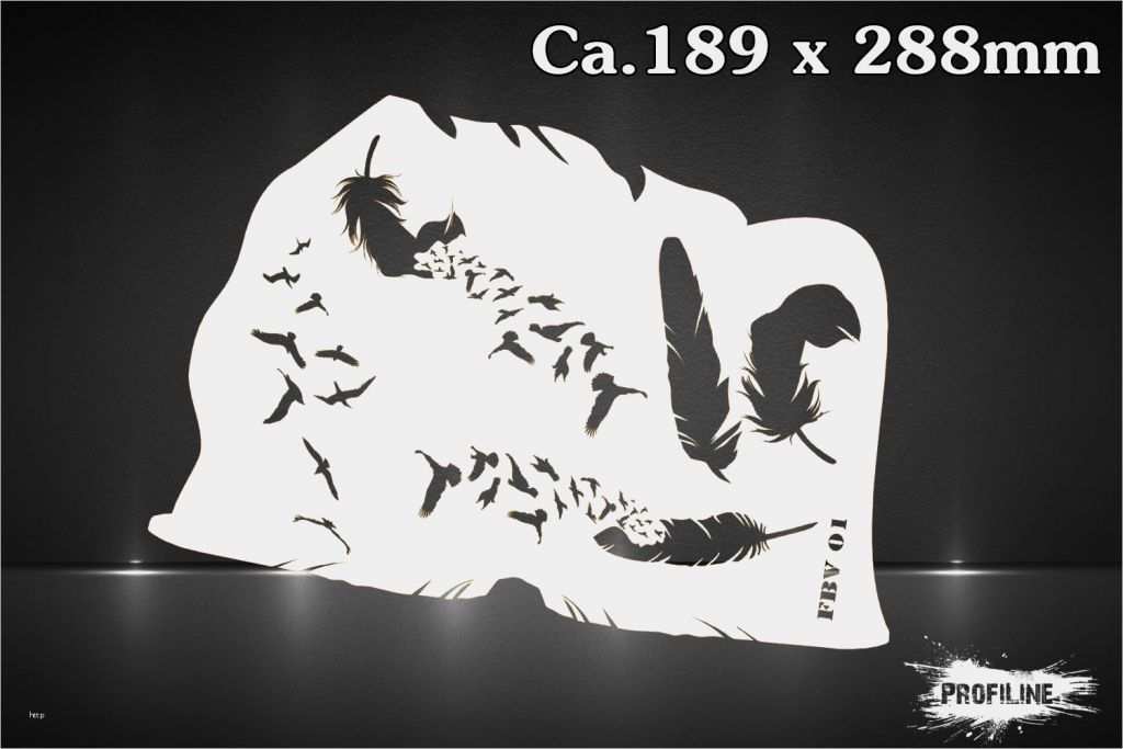 Nageldesign Vorlagen Zum Ausdrucken Schön Feder Und Vögel Airbrush Schablone Fbv01 Stencil Fether