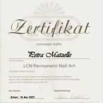 Nageldesign Zertifikat Vorlage Best Of Seminar Und Schulungs Zertifikate
