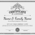 Nageldesign Zertifikat Vorlage Bewundernswert Zertifikat Vorlage Vektordesign Stock Vektor Art Und Mehr