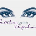 Nagelstudio Flyer Vorlage Angenehm Gutschein "augenbrauen" Beauty forum Germany