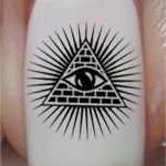 Nail Tattoos Vorlagen Erstaunlich 37 Eye Of Providence Nail Art Epb All Seeing Eye Eye