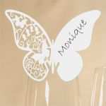Namenskärtchen Hochzeit Vorlage Beste 10 Platzkarten Schmetterling Ans Glas Weiß Hochzeit