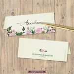 Namenskärtchen Hochzeit Vorlage Süß Papeterie Platzkarten Hochzeit 133 06