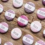 Namensschilder Hochzeit Vorlage Beste button Escort Cards Wedding Name Tags Place Card Pins