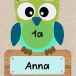 Namensschilder Kinder Vorlage Einzigartig 7 Besten Eulenklasse Bilder Auf Pinterest