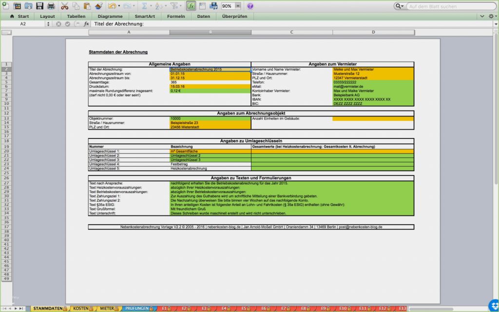 Nebenkostenabrechnung Excel Vorlage Download Kostenlos Beste Vorlage Betriebskostenabrechnung Kostenlos Fabelhafte