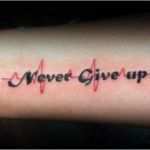 Never Give Up Tattoo Vorlagen Einzigartig Tatuaggi Scritte Uomo Foto 19 39