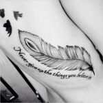 Never Give Up Tattoo Vorlagen Luxus Small Feather Tattoos with Quotes Quotesgram
