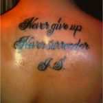 Never Give Up Tattoo Vorlagen Neu Never Give Up Quotes Tattoos Quotesgram