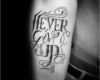 Never Give Up Tattoo Vorlagen Schön 60 Never Give Up Tattoos for Men Phrase Design Ideas