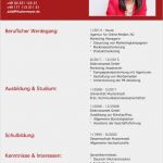 Newsletter Muster Vorlage Schön Lebenslauf Muster 2 Rot Kostenlos En