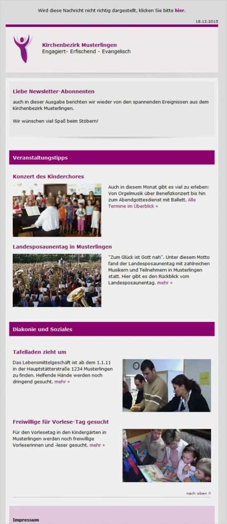 Newsletter Vorlage Erstellen Beste Newsletter Mit Cleverreach Erstellen Der Internet