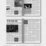 Newsletter Vorlage Indesign Großartig Indesign Modern Newspaper Magazine Template A4