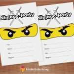Ninjago Einladung Vorlage Cool Ninjago Einladungskarten Zum Kindergeburtstag Oder Party