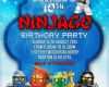 Ninjago Einladung Vorlage Luxus Geburtstagseinladungen Zum Ausdrucken