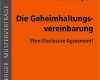 Non Disclosure Agreement Deutsch Vorlage Cool Die Geheimhaltungsvereinbarung Buch Portofrei Bei Weltbild