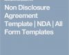 Non Disclosure Agreement Deutsch Vorlage Erstaunlich Non Disclosure Agreement Template Nda
