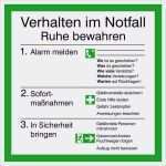 Notfall Und Alarmplan Vorlage Word Hübsch Aushang Notfall Verhalten Im Notfall