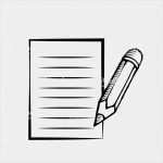 Notizblock Vorlage Hübsch Notizblock Mit Bleistift Auf Weißem Hintergrund Vorlage