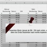 Numbers Vorlage Projektplan Schönste Kalenderwochen 2019 Xls