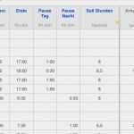 Numbers Vorlagen Zeiterfassung Erstaunlich Numbers Vorlage Arbeitszeit Zeiterfassung 2015