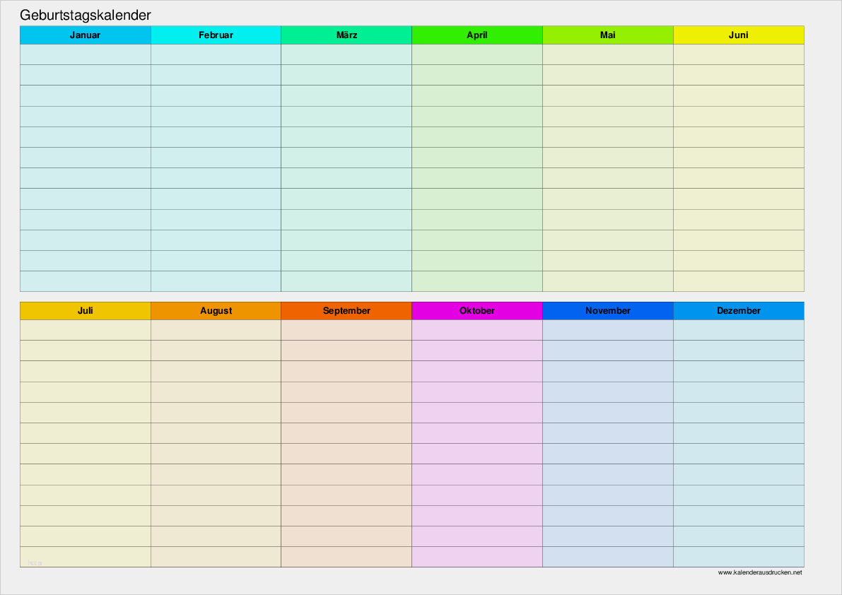 Nürnberger Versicherung Kündigen Vorlage Best Of Geburtstagskalender Zum Ausdrucken