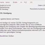 O2 Kündigung Dsl Vorlage Wunderbar Vodafone Dsl Kündigung Vorlage O2 Dsl Kundigung Vorlage