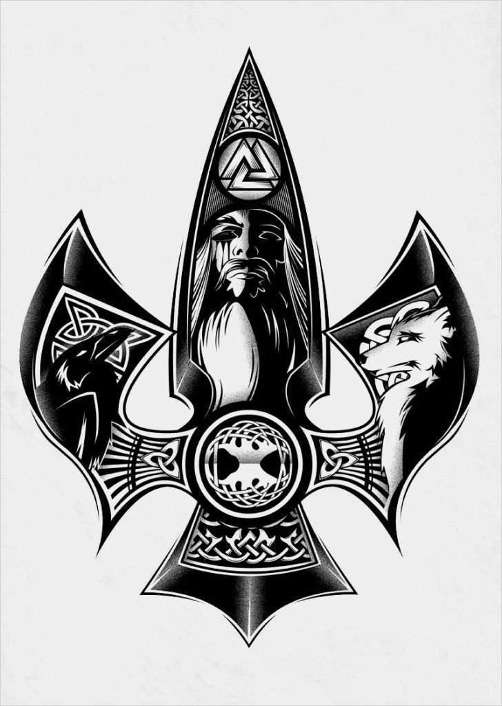 Odins Raben Tattoo Vorlagen Erstaunlich Gungnir Odins Spear by