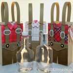 Oktoberfest Basteln Vorlagen Gut Lederhose Verpackung Schnaps Männer Tracht