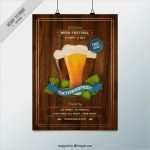 Oktoberfest Plakat Vorlage Einzigartig Oktoberfest Plakat Mit Einem Hölzernen Hintergrund