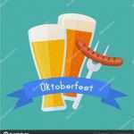 Oktoberfest Plakat Vorlage Genial Oktoberfest Plakat Design Vorlage Biergläser Mit Wurst